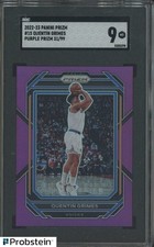 2022-23 Panini Purple Prizm #15 Quentin Grimes Knicks RC Rookie /99 SGC 9