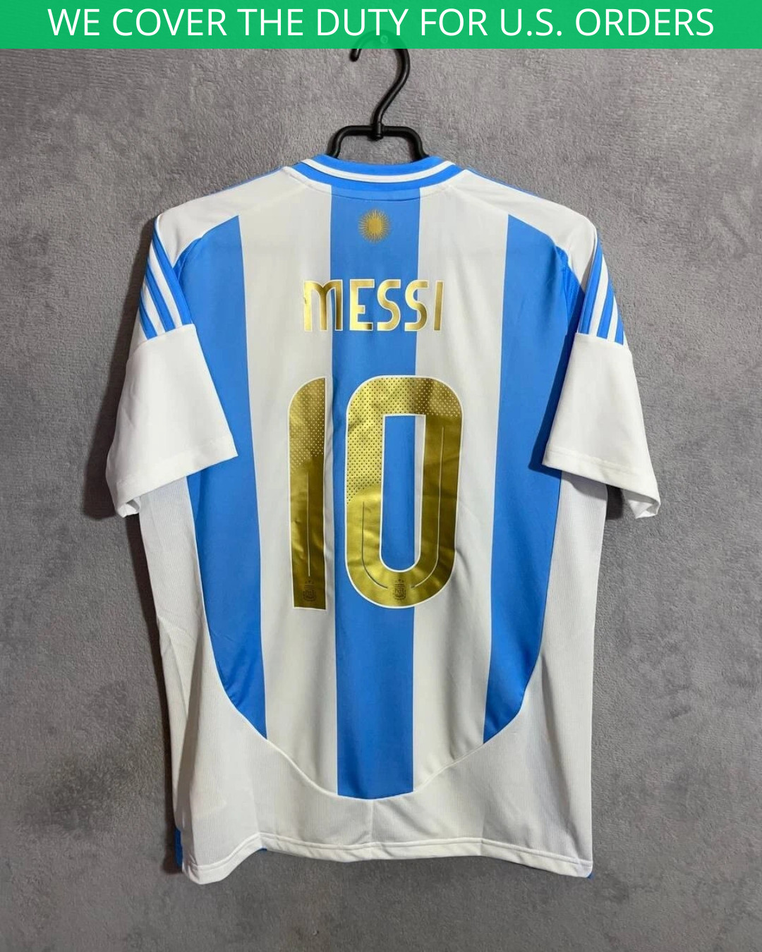 Messi Argentina Team Jersey Home Football Soccer Shirt Adidas Camiseta Men Sz M