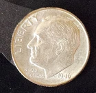 1946-P Roosevelt Dime 90% Silver 10c US Coin Phila. Mint Circulated Low Shipping