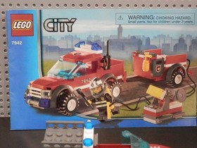 LEGO City Lot Police Station 60141 & 7942 Off Road Fire Rescue With Minifigures
