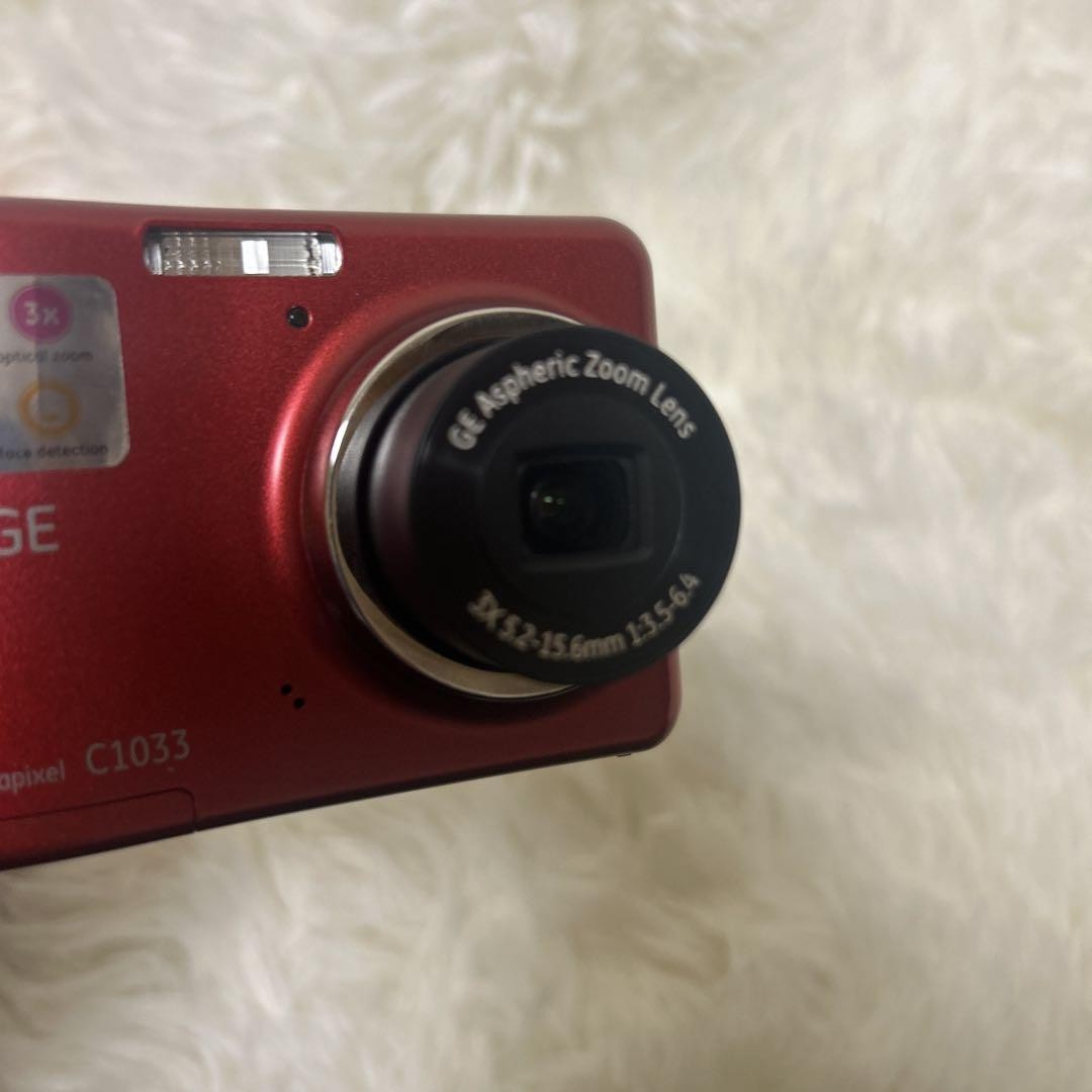GE General Erectric C1033 レアデジカメ レッド GE General Electric C1033 レアデジカメ レッド - メルカリ