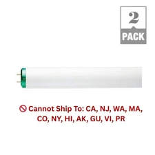 40-Watt 4 ft. T12 Fluorescent Tube Light Bulb: Cool White (4100K), 2-Pack