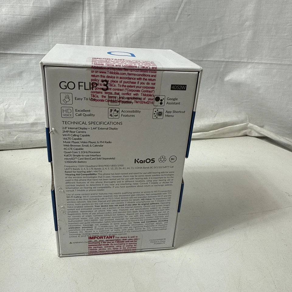 Alcatel Go Flip 3 T-Mobile Brand New In Box - Image 2 of 2