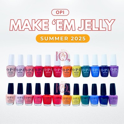 OPI ''Make 'Em Jelly'' Gel & Nail Lacquer Duo Summer 2025 Collection *Pick Any*