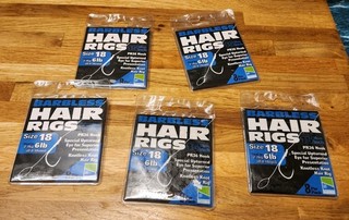 Preston Blu Hair Rigs 15" PR36 Carp Barbless Größe 18 Carp Match Angeln