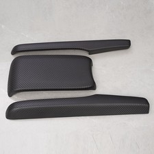 For Honda Civic 2016-21 Carbon Fiber Black Armrest Box Cover Center Console Kit For Honda Civic 2016-21 Carbon Fiber Black Armrest Box Cover Center Console Kit