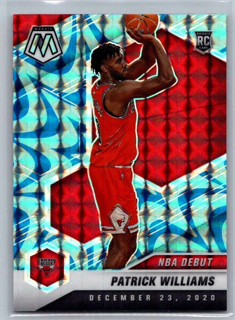 2020-21 Panini Mosaic Patrick Williams Blue Reactive #267 RC