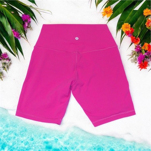 Women's Lululemon Align HR Short 8" - Sonic Pink - Size 8