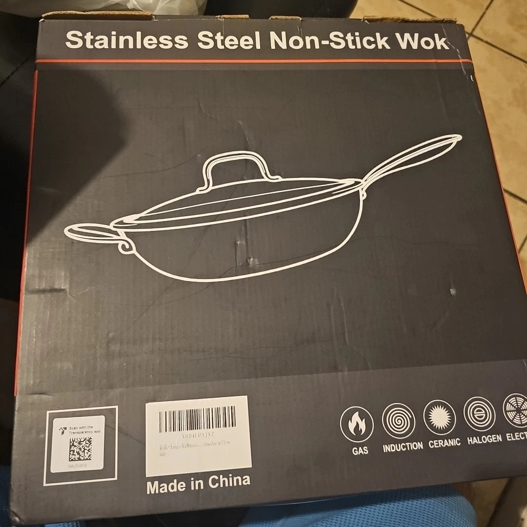 Stainless Steel non-stick wok