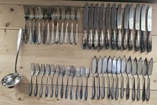 Vintage WMF German Nirosta 90 - 100 Silverware 49 Pcs