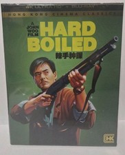 Hard-Boiled 4K UHD  Blu-ray, 1992 Shout Factory 3-Disc w/Book   John Woo   NEW