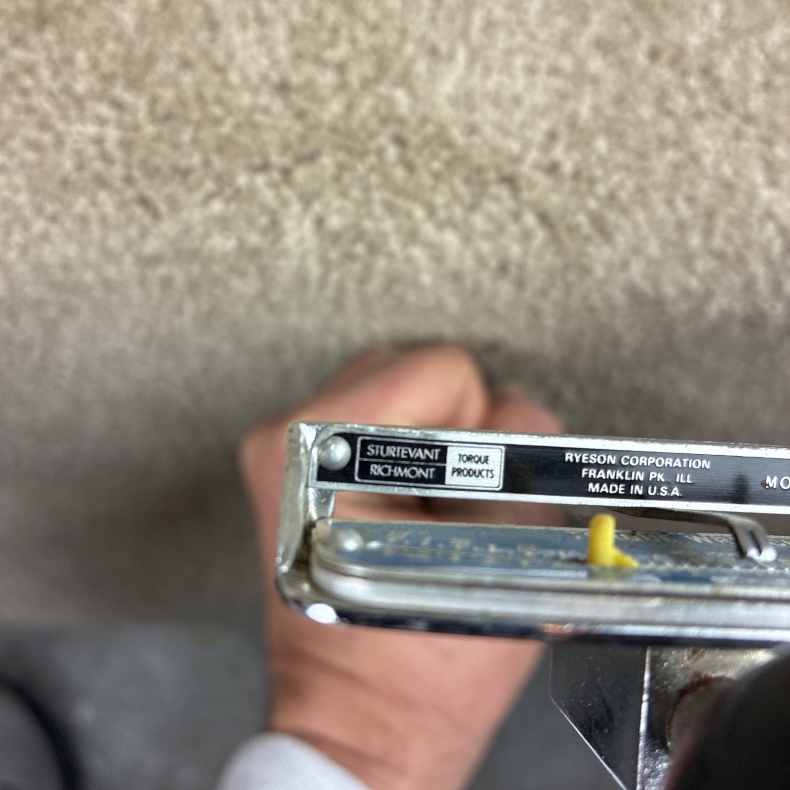 Sturtevant Richmont Model DM Flat Beam 3/8 Torque Wrench 