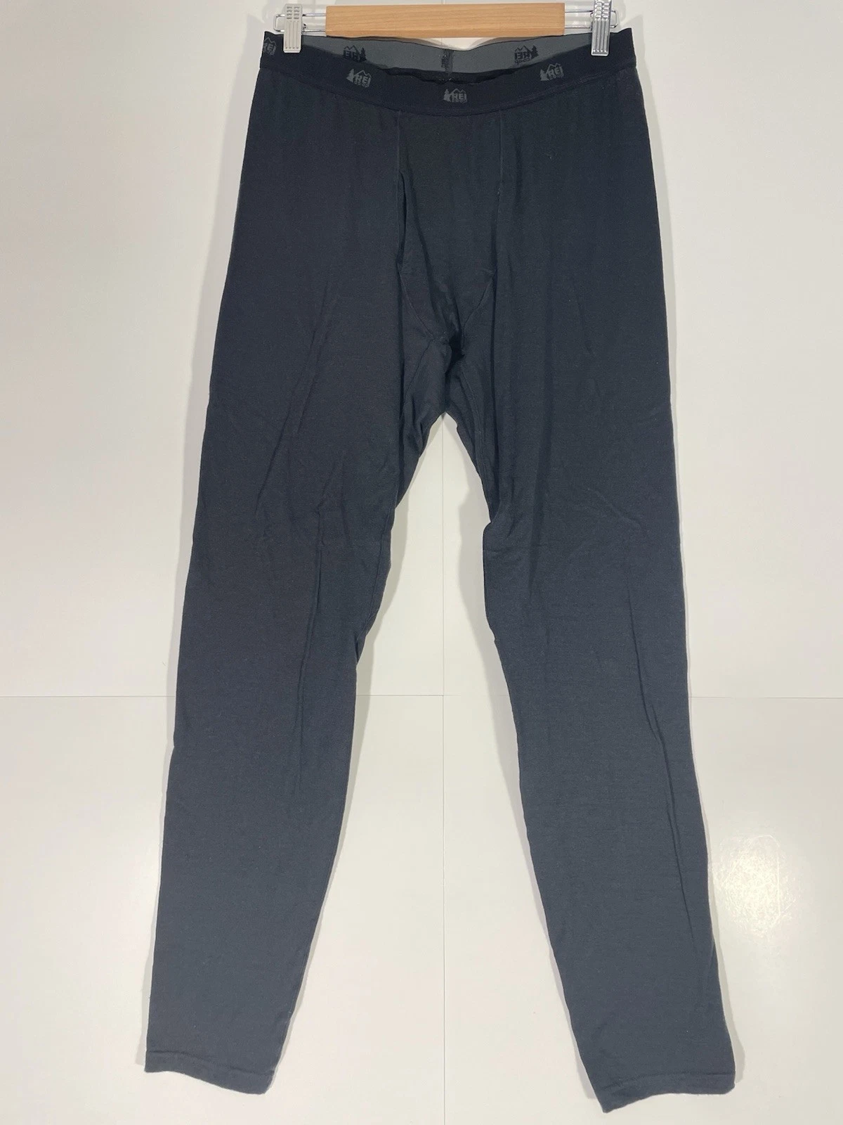 Rei Co-Op Base Layer Pants Merino Wool Black Hike Outdoors Men's Medium