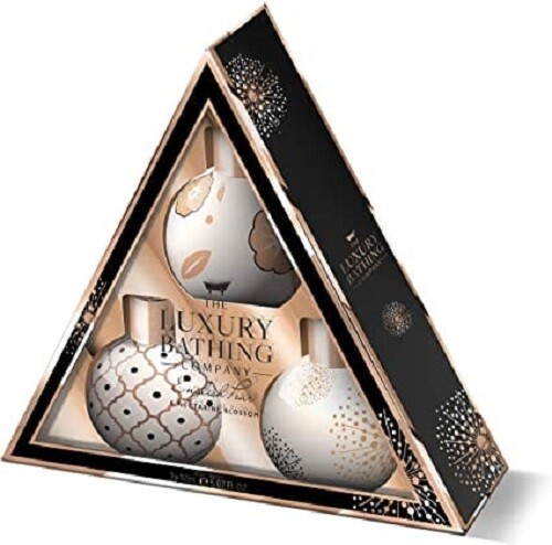 The Luxury Bathing Company Beauty Baubles Gift Set.English Pear Nectarine - Picture 1 of 4