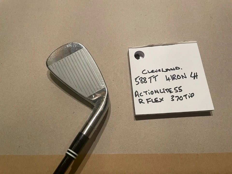 NEW OLD STOCK Cleveland 588 TT 4 Iron L/H R FLEX ACTIONLITE 55 370 TIP GOLF CLUB - Image 2 of 4