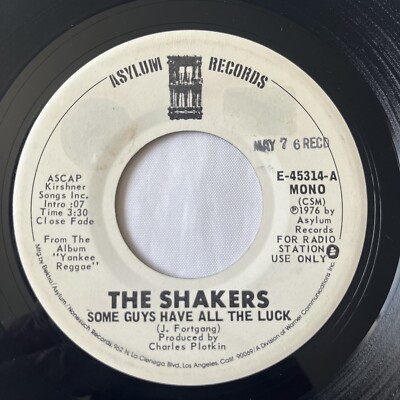1976 Reggae Pop -THE SHAKERS -  some guys have all the luck PROMO ASYLUM VG+