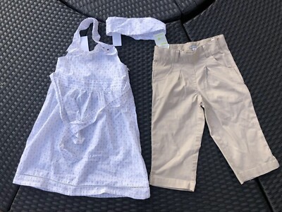 süßes Set 3/4 Hose Tunika und Haarband Gr. 5 Jahre von Vertbaudet -neu-