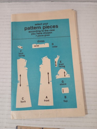 Simplicity Jiffy 8874 Sewing Pattern Simple To Sew Misses' Dress Vintage 1970 - Picture 4 of 7