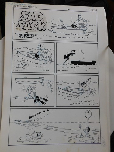 Sad Sack-OriginalComicArt W/Color Guide-Sep SS. ALP#13 Page 15-TheOneThatGotAway - 第 1/9 張圖片