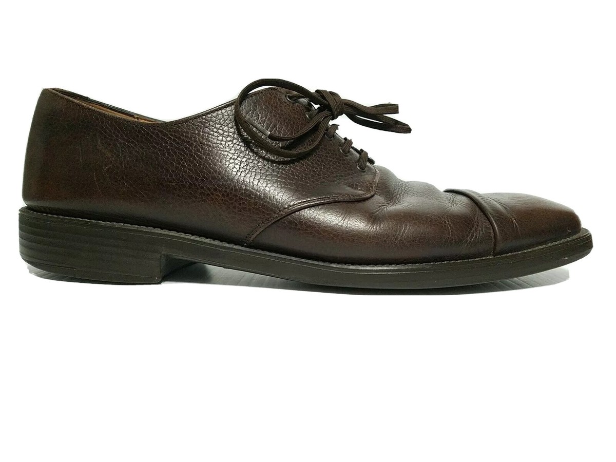 NEW SALVATORE FERRAGAMO Cap Toe Suede Oxfords, Taupe/Stone (Size 8 3E) - $775.00 Ferragamo Men main image 2