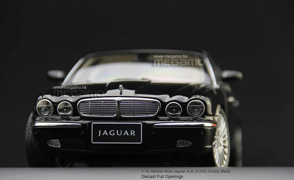 1/18 Almost Real Jaguar XJ6 X350 2006 Black Green Diecast 1/18 Almost Real Jaguar XJ6 X350 2006 Black Green Diecast