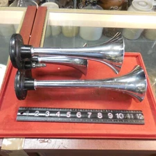GG Grand General Chrome Little General 3 Trumpets Air Horns