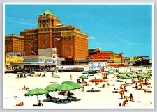 Postcard Resorts International Hotel Casino Atlantic City New Jersey Beach Scene