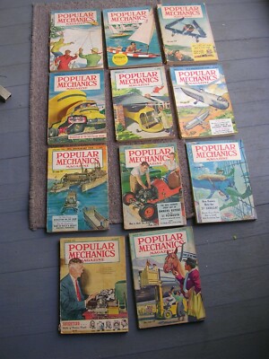 11- POPULAR MECHANICS, From 1950, 51, 52.See pictures ask questions if needed.