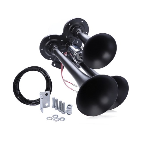 600Db 12v/24v Heavy Duty Train Horn with Triple Trumpet Superior Sound Truck Car - Picture 5 of 12