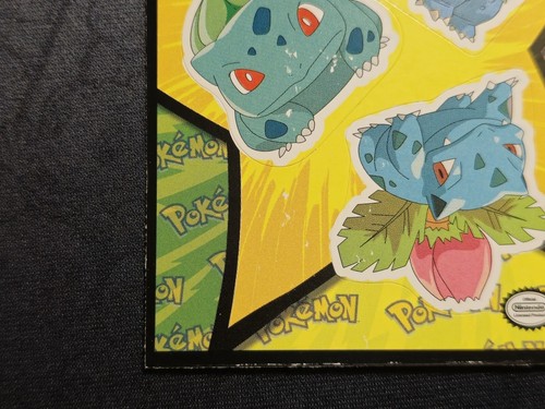 Bulbasaur, Ivysaur & Venusaur #10 Pokemon Topps Sticker Card LP front/NM back - 第 7/12 張圖片