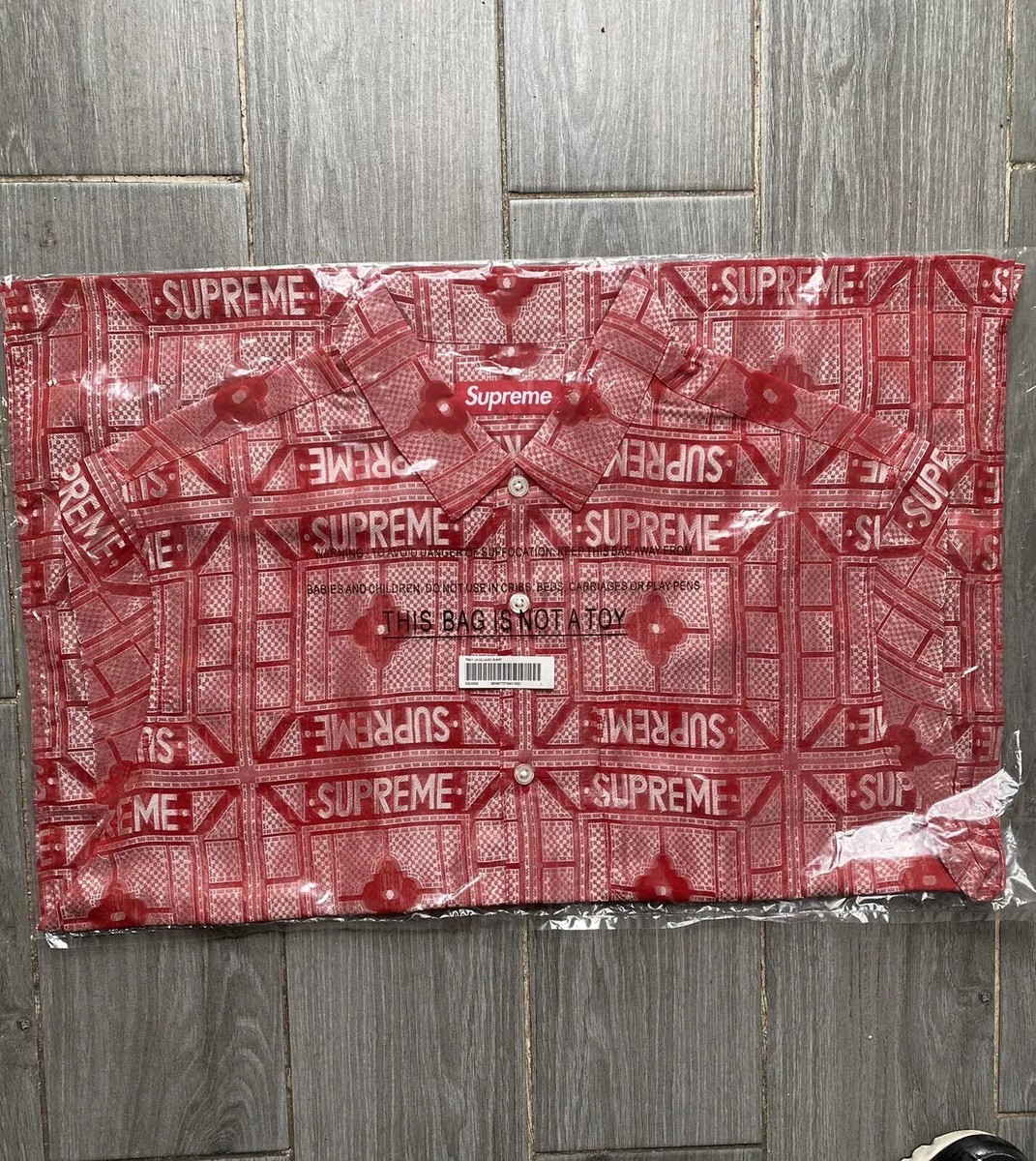 トップス Supreme Tray Jacquard S/S Shirt Tan M Buy Supreme Tray Jacquard Short-Sleeve Shirt 'Tan' - SS24S25