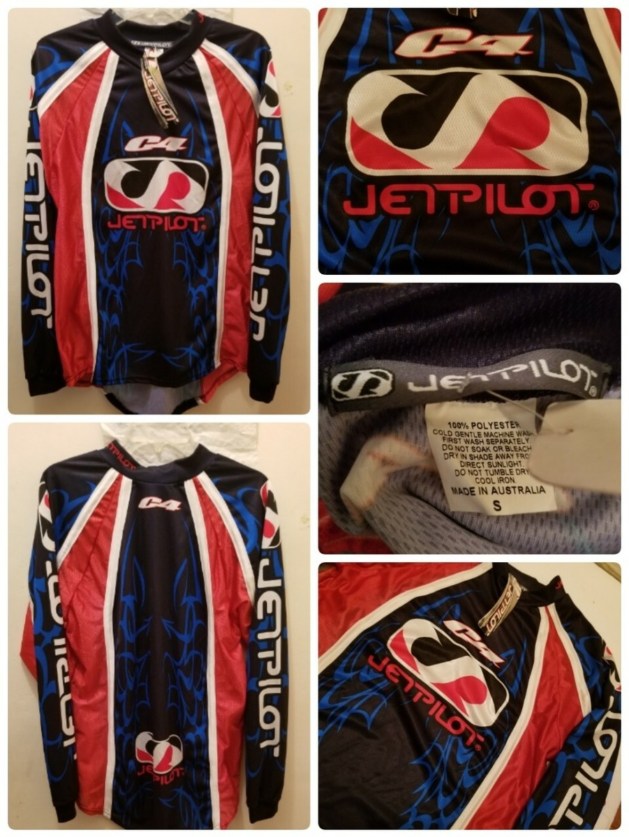 JetPilot Jersey Mens Small Blue Red Motocross Bike Mesh Australia