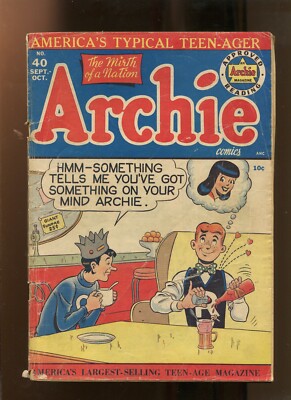ARCHIE #40 (2.5) AMERICAS TYPICAL TEENAGER! 1949 | eBay