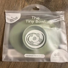 EZPZ The Tiny Bowl Infant Placemat + Bowl in One Baby Toddler Self-Feed Sage