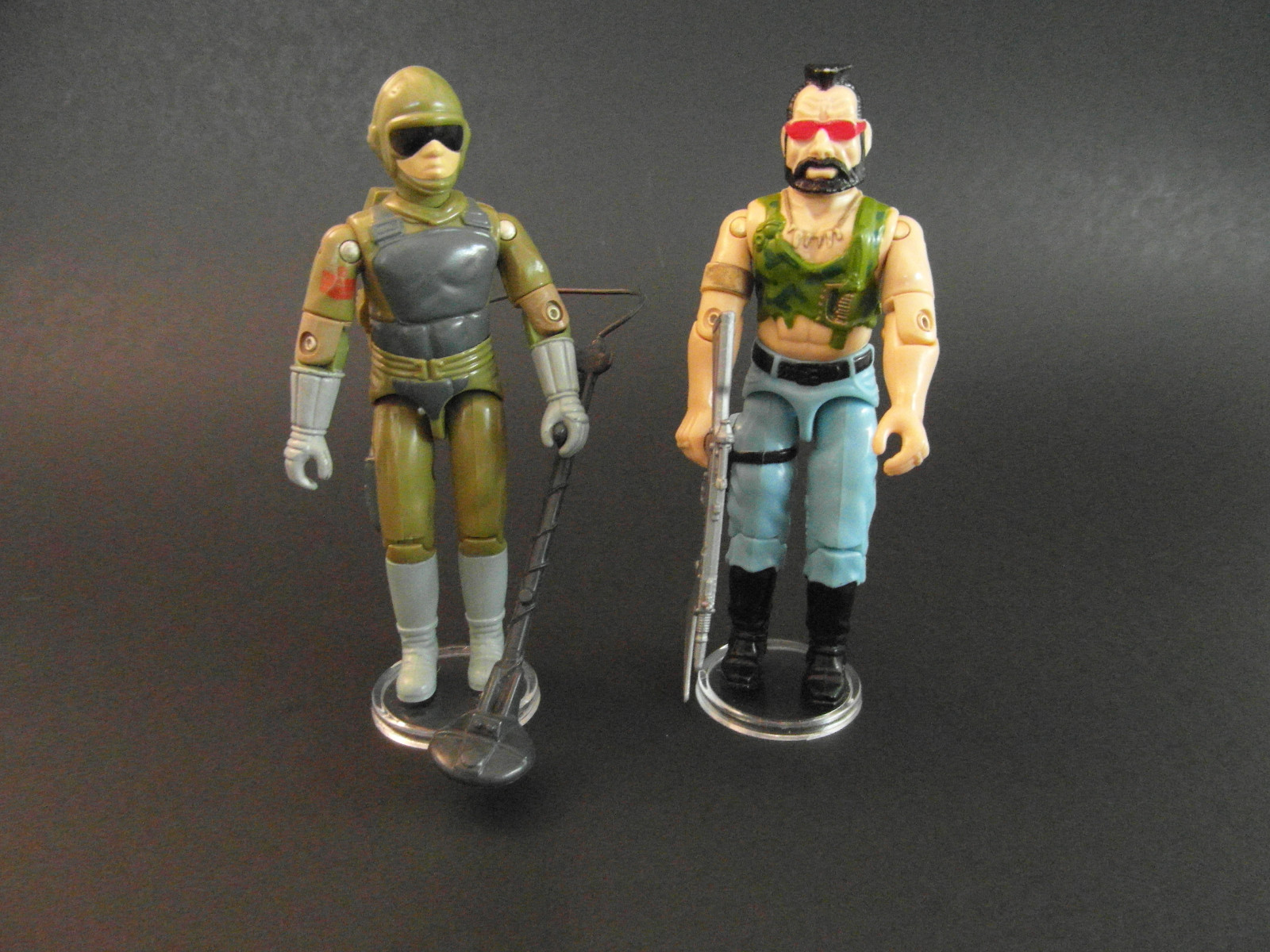 GI JOE STANDS FOR DISPLAY VINTAGE ACTION FIGURES - CLEAR X 50 T6c