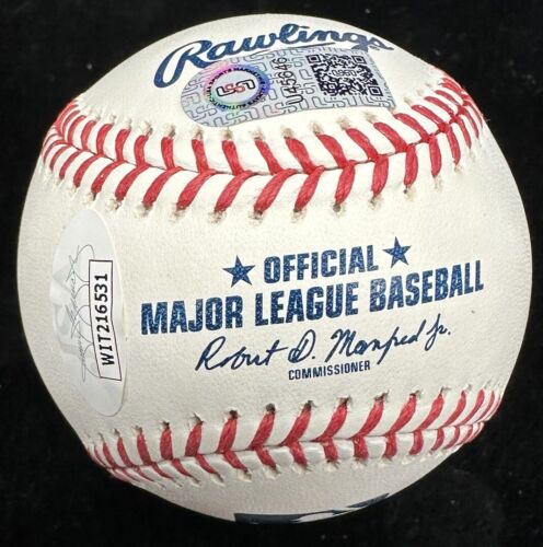 Shane Bieber 2020 AL Triple Crown CY Signed Stat Baseball JSA - Picture 3 of 3