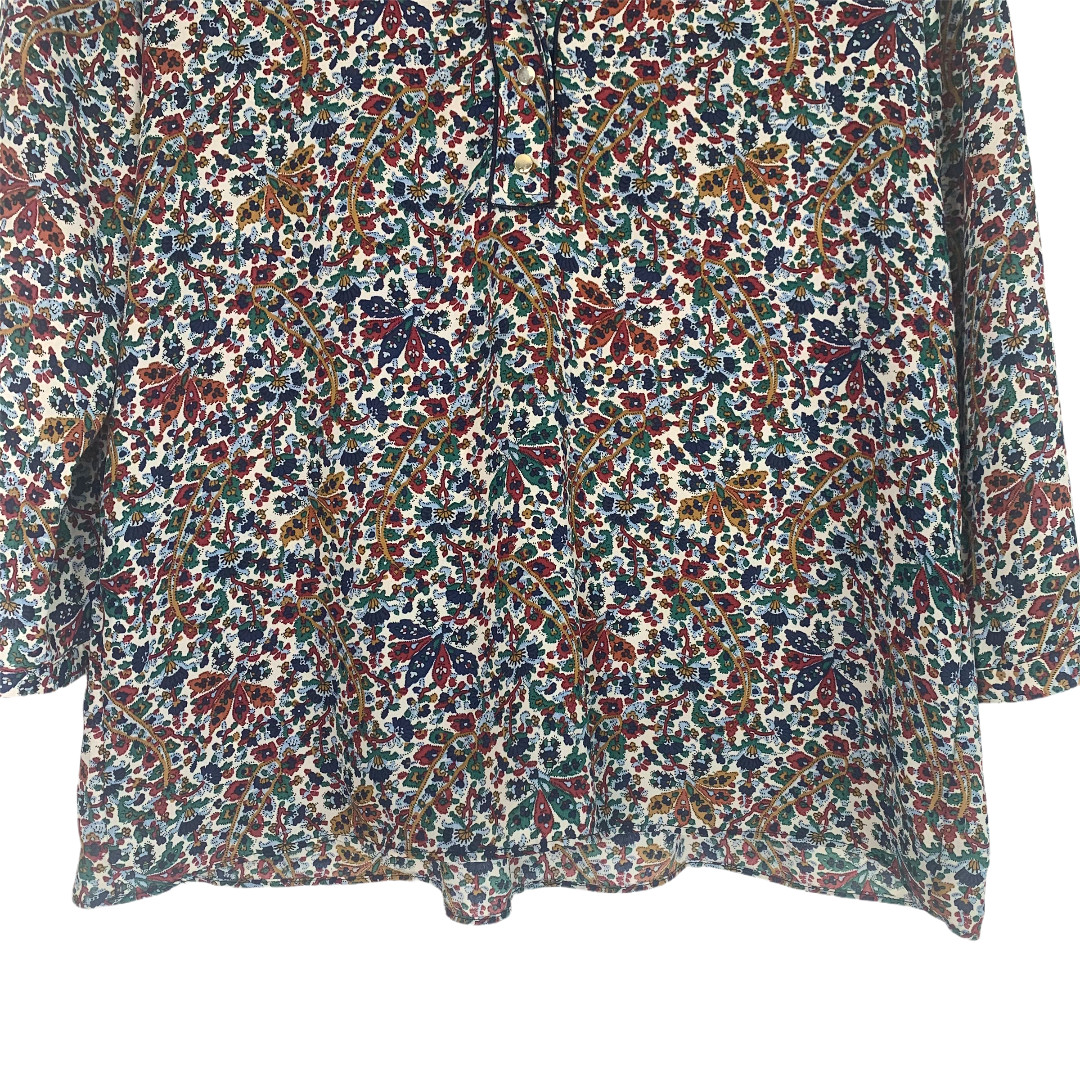 Zara Basic Boho Retro Style Paisly Pattern Top si… - image 4
