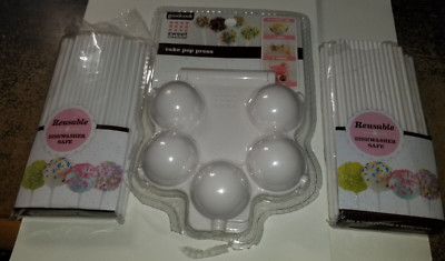 Sweet Creations ROUND CAKE POP PRESS by Good Cook New with sticks