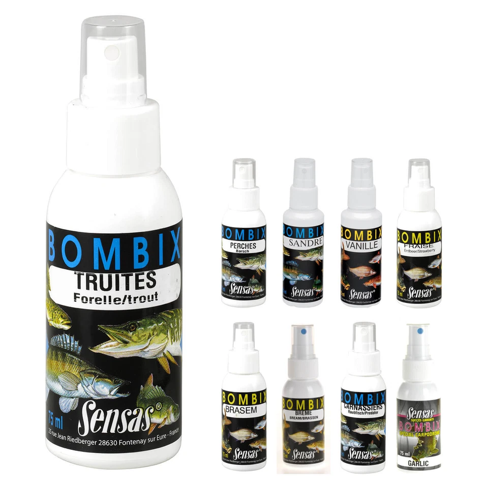 Sensas Lockstoffspray Bombix Lockmittel Lockspray Forelle Barsch Zander Spray