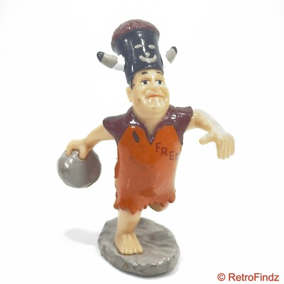 The Flintstones Movie Fred Bowling Dakin PVC 3'' Figure Vintage Hanna Barbera Toy