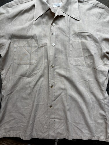 60s Loop Collar Semi-sheer Mr California Dacron Short Sleeve.Large/embroidered - Picture 11 of 11