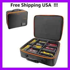 Durable Hard Tool Battery Storage Bag with Custom Dividers for Easy Organization