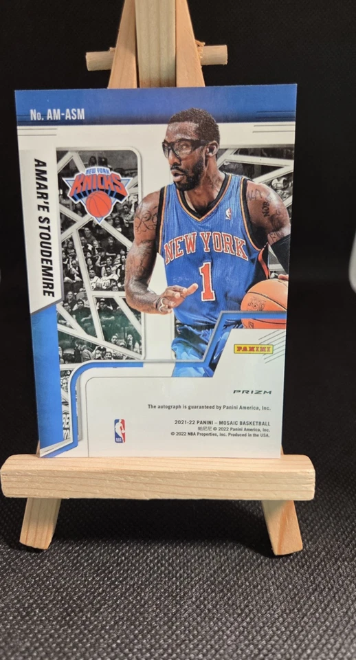2021 - 2022 马赛克 Amar'e Stoudemire Autograoh AM-ASM Knicks — 第 2/2 张图片