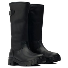 Jana Dames Lace Boot Flat Vegan - Modieuze Laars Met H-Breedte