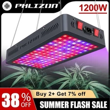 1200W/600W LED Grow Light Indoor Veg Grow Bloom Flower Full Spectrum Hydroponics