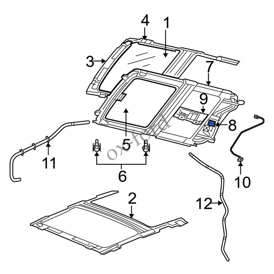 Motor techo corredizo Dodge Ram 3500 2005-2009 68056964AA nuevo Foto 4 de 4