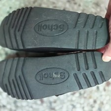 Scholl Black Cork Clogs Size 245-250