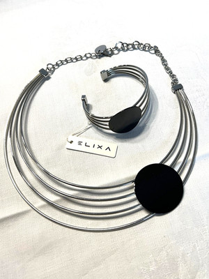 Schmuck Modern Edelstahl Kette Armband ELIXA by Apart