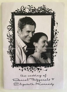 NEIGHBOURS Original Libby & Dan’s Wedding Order of Service Fremantle Prop