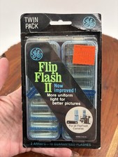 GE Flip Flash II Twin Pack NOS New Old Stock 2 Arrays 16 Flashes FlipFlash NEW